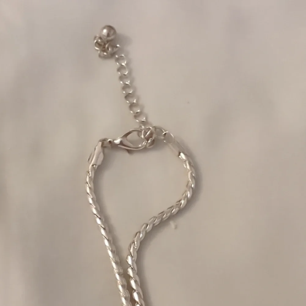 Silver Rhinestone Necklace - Picture 3 of 4